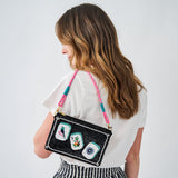 Leila Mahjong Seed Bead Clutch With Strap Bag
