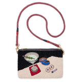 Leila Martini + Caviar Seed Bead Clutch Bag