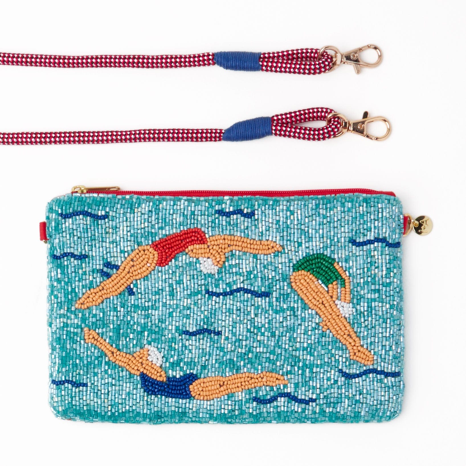 Leila Swimmers Seed Bead Clutch With Strap – INK+ALLOY LLC