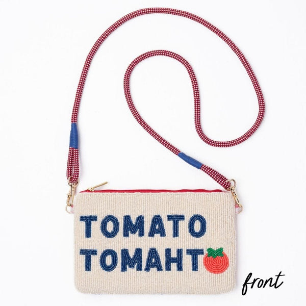 Leila Tomato Tomahto Seed Bead Clutch With Strap – INK+ALLOY LLC