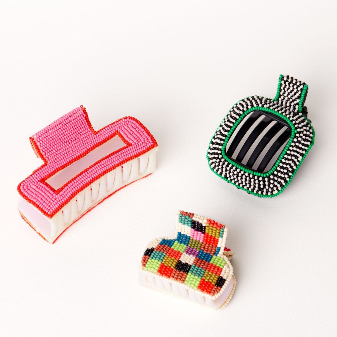 Charlotte Stripe Flat Hair Clip Multi – INK+ALLOY LLC