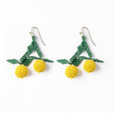 Lottie Lemon Dangle Luxe Earrings Yellow Drop