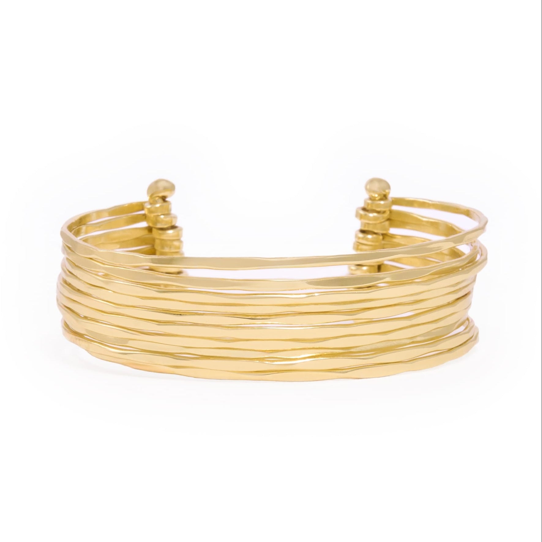 Louisa Multi Strand Cuff Brass Cuff