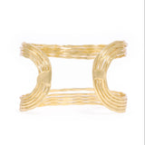 Louisa Open Wave Cuff Brass Cuff