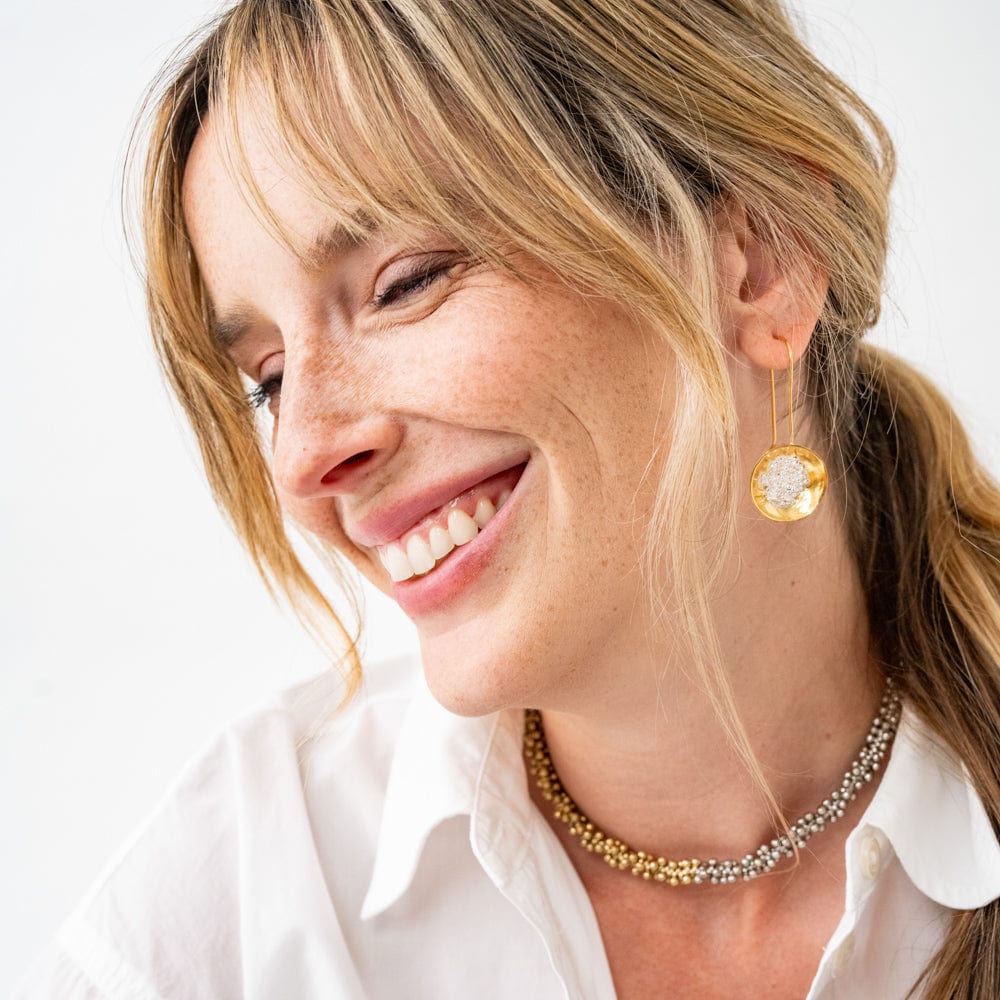 Lucy Mixed Metal Wrap Bracelet Gold + Silver Single Strand