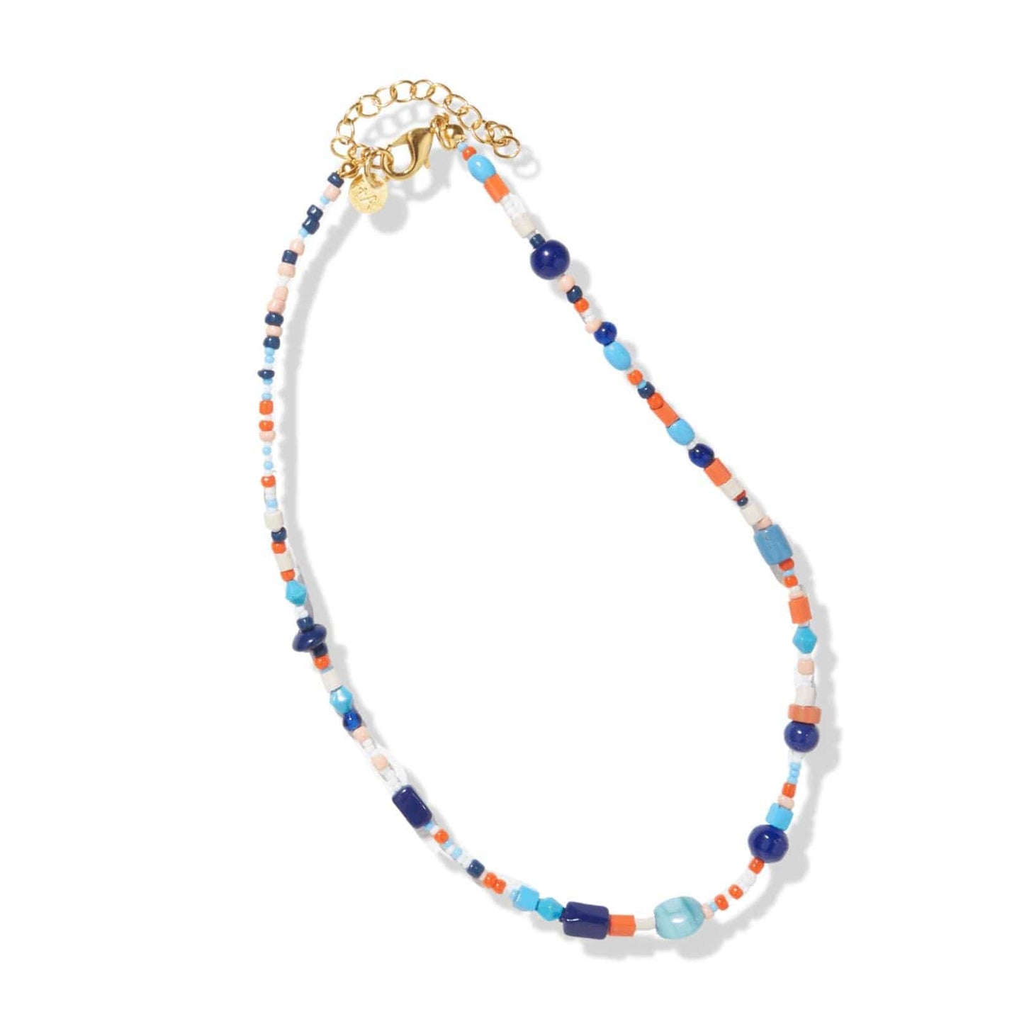 4mm Lapis Tube Beads Necklace, sku#EF543 – Bestbeads&Beyond
