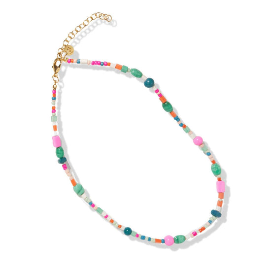Hot Pink Beaded Necklace – Lenora Dame