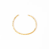 Lydia Hammered Brass Thin Cuff Bracelet Bracelet
