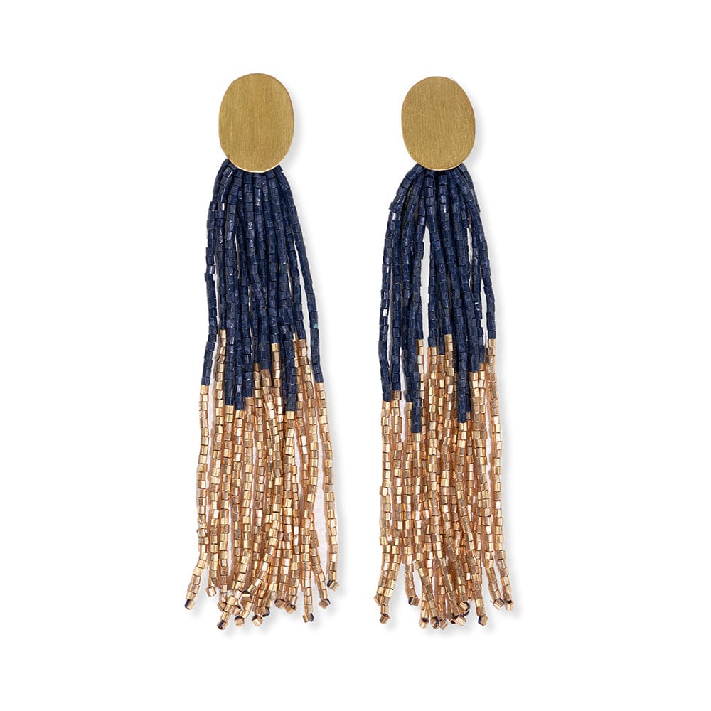 mary kathryn design rainbow metallic tassel earrings – rivers & roads  boutique