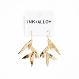 Marisol Birds Of Paradise Dangle Earrings Brass Dangle