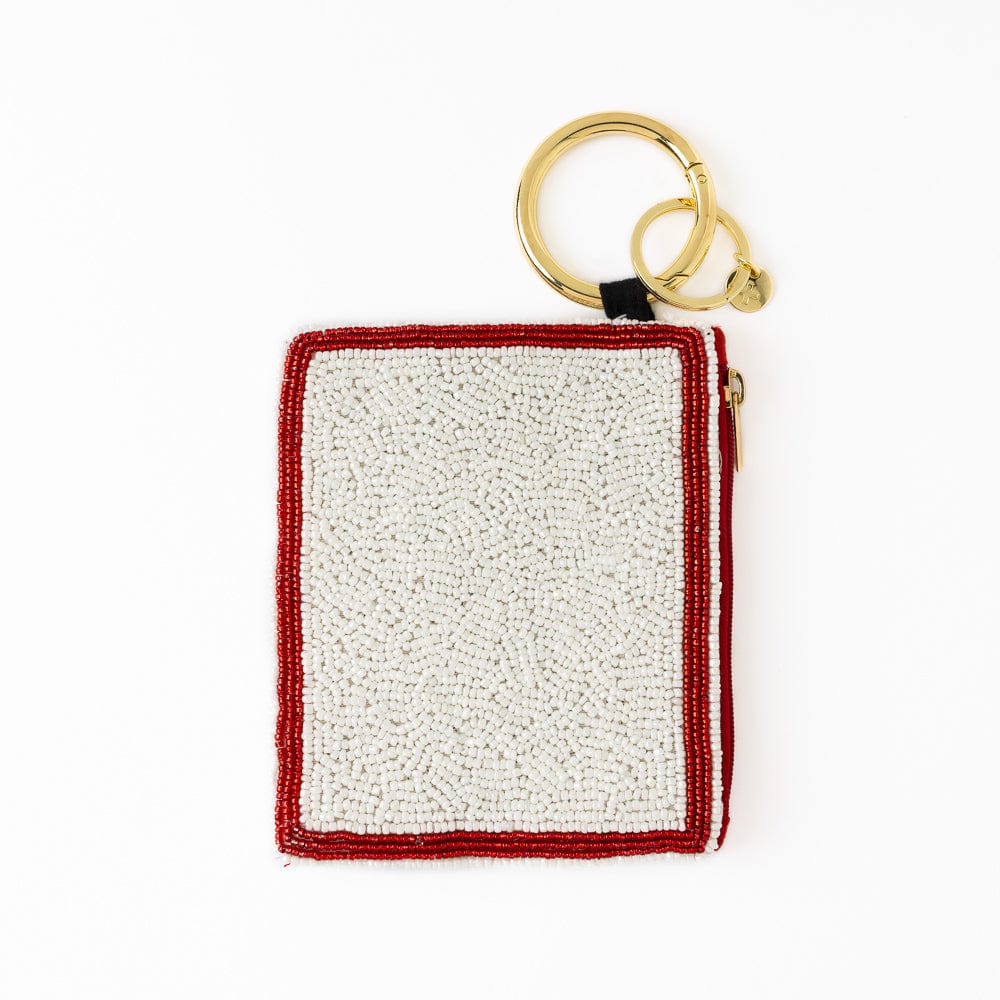 Mary Ace Of Hearts Card Beaded Coin Purse White – INK+ALLOY LLC