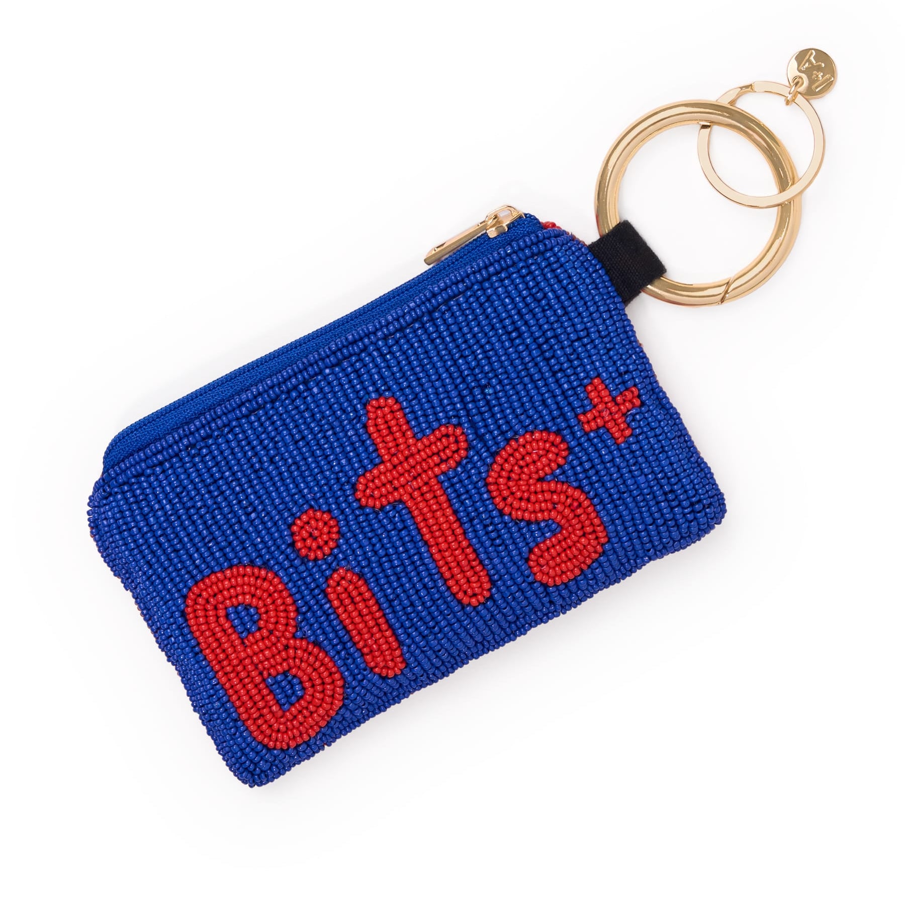 Mary Bits + Bobs Beaded Coin Purse Navy Coin Purse