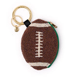 Mary Football Beaded Coin Purse Brown Coin Purse