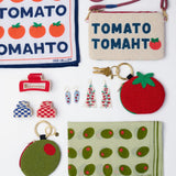 Mary Tomato Beaded Coin Purse Red + Green Coin Purse