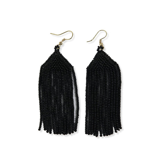 Share 132+ black tassel earrings super hot