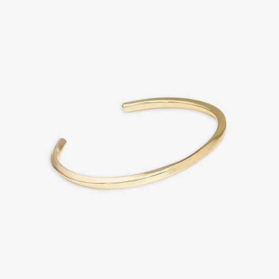 Millie Twisted Bar Thin Cuff Bracelet Brass Bracelet