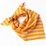 Naomi Bandana Stripe Blush Mustard Bandana
