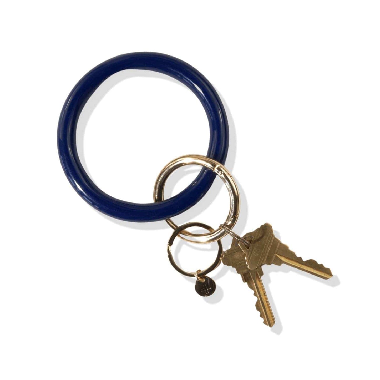 Load image into Gallery viewer, Navy Simple Resin Bangle Key Ring Key Ring
