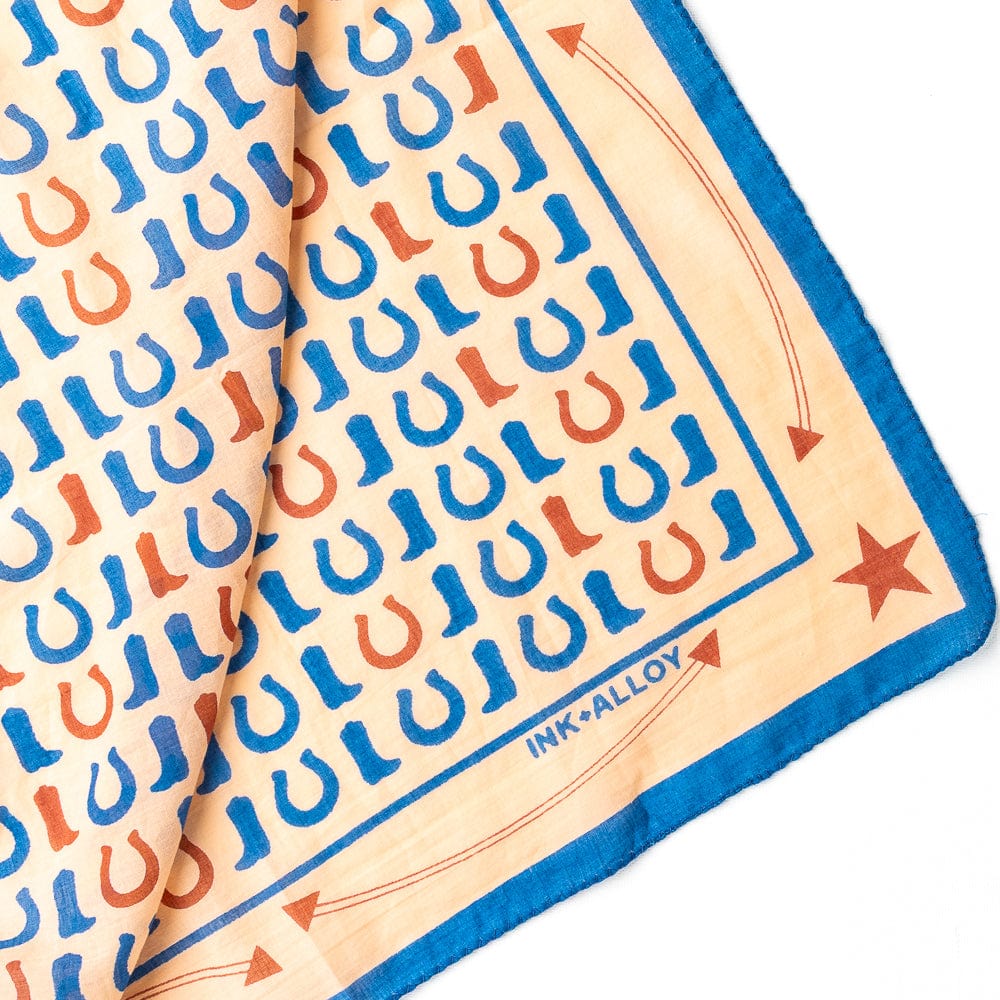 Olivia Square Scarf Boot Print Scarf