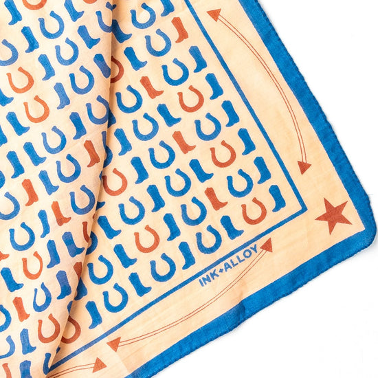 Olivia Square Scarf Boot Print Scarf