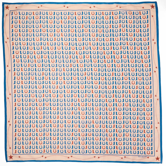 Olivia Square Scarf Boot Print Scarf