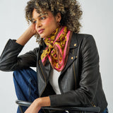 Olivia Square Scarf Cheetah Print 36x36 Scarf