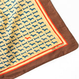 Olivia Square Scarf Dachshund Print Scarf