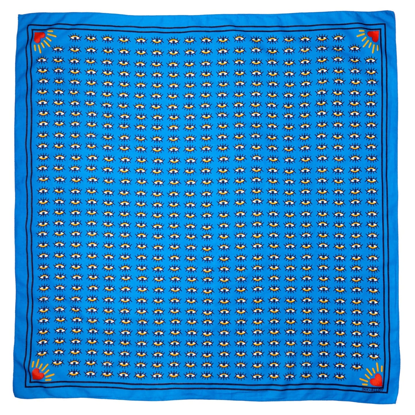 Olivia Square Scarf Evil Eye Print Scarf