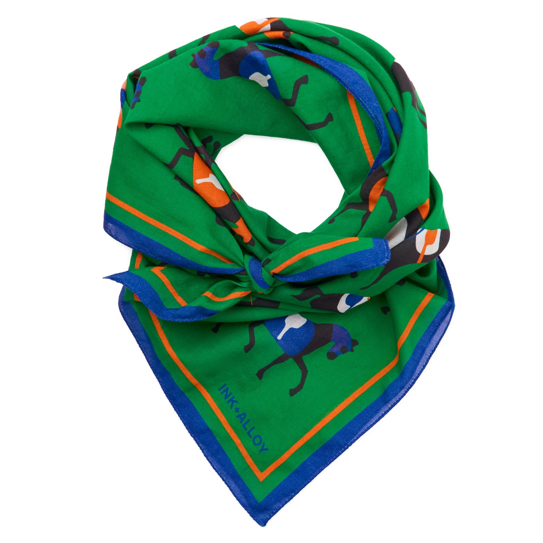 Olivia Square Scarf Horse Print 36x36 Scarf