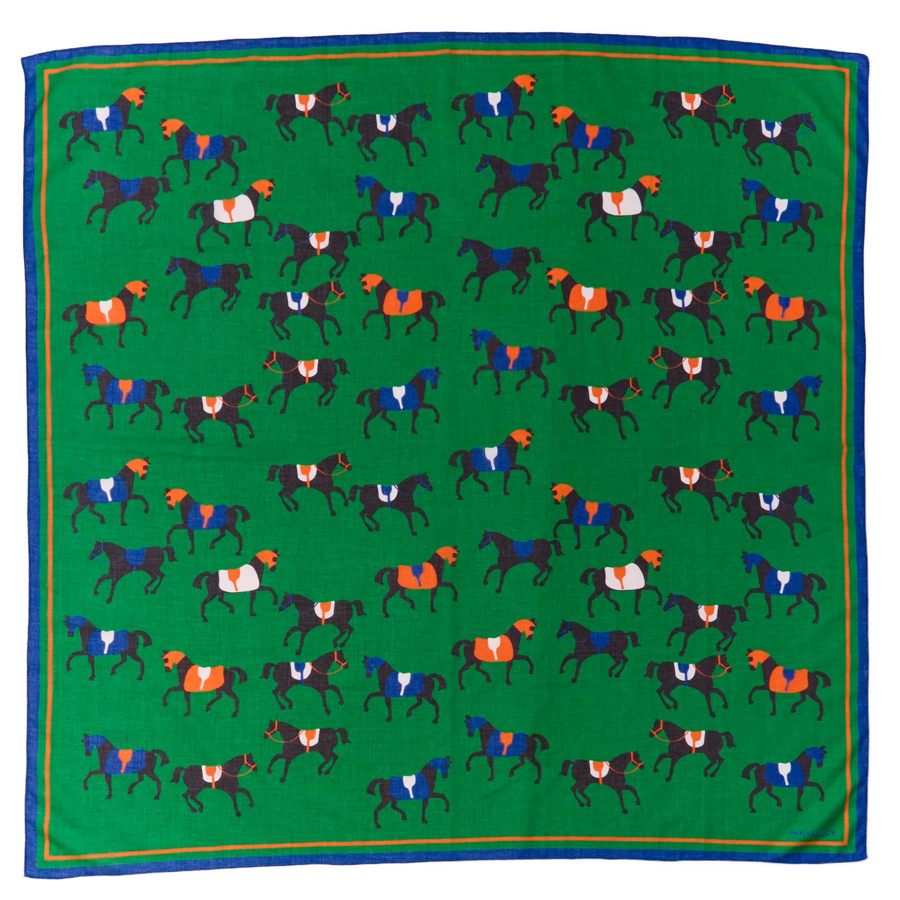 Olivia Square Scarf Horse Print 36x36 Scarf