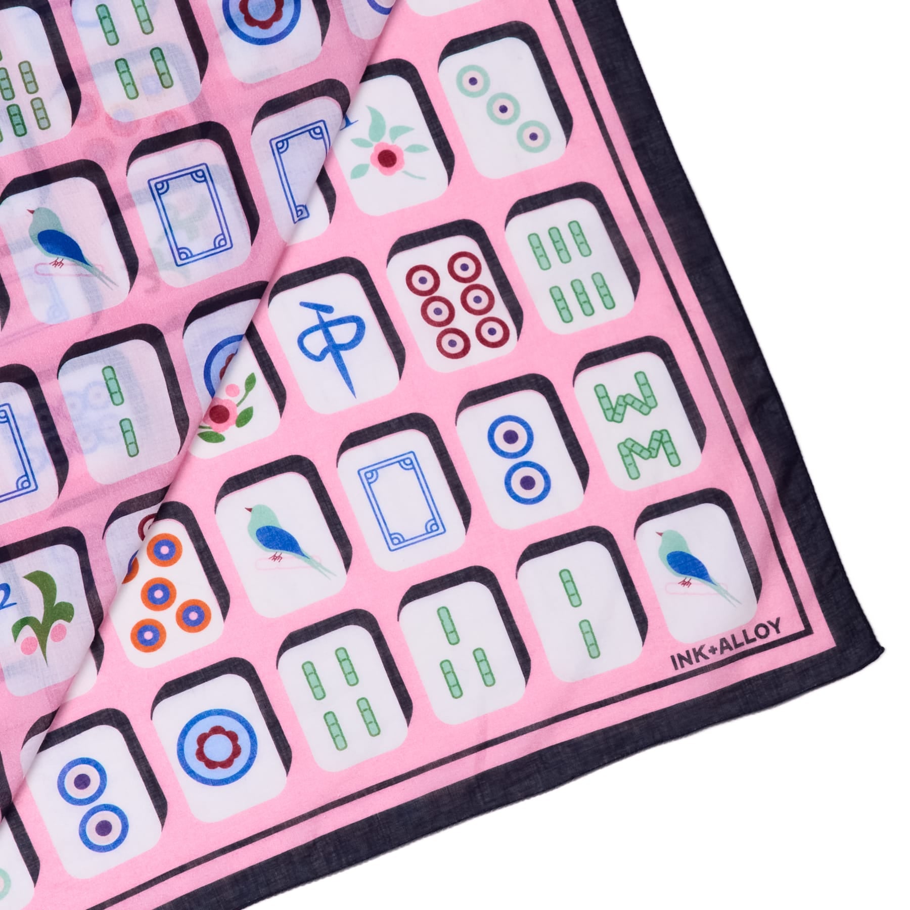 Olivia Square Scarf Mahjong Print 36x36 Scarf
