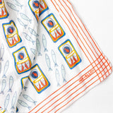 Olivia Square Scarf Sardine Print Scarf