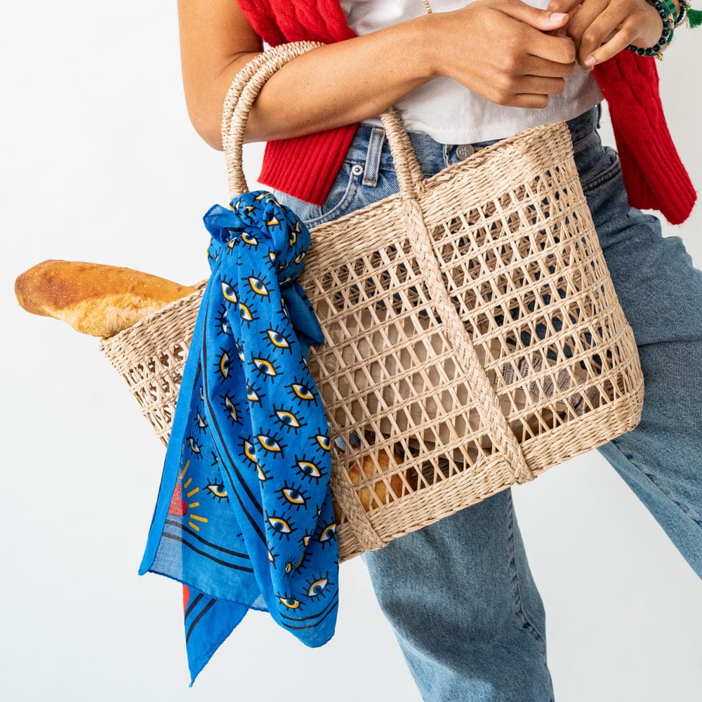 Olivia Square Scarf Sardine Print Scarf