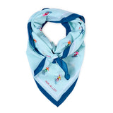 Olivia Square Scarf Skier Print 36x36 Scarf