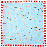 Olivia Square Scarf Swimmer Print Scarf