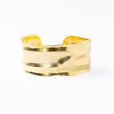 Paloma Large Wavy Cuff Bracelet Brass Cuff