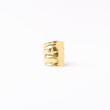 Paloma Large Wavy Ring Brass - Adjustable Size Ring