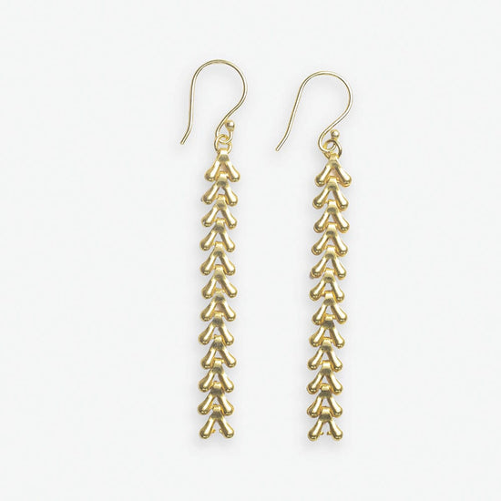 Parker V Chain Link Drop Earrings Brass Earrings