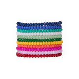 Patsy Crystal Stretch Bracelet Stack Set of 11 Rainbow Bracelet