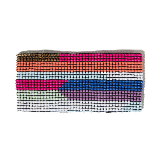 Load image into Gallery viewer, Penelope Horizontal Stripe Beaded Stretch Bracelet Multi
