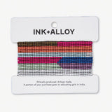 Penelope Horizontal Stripe Beaded Stretch Bracelet Multi