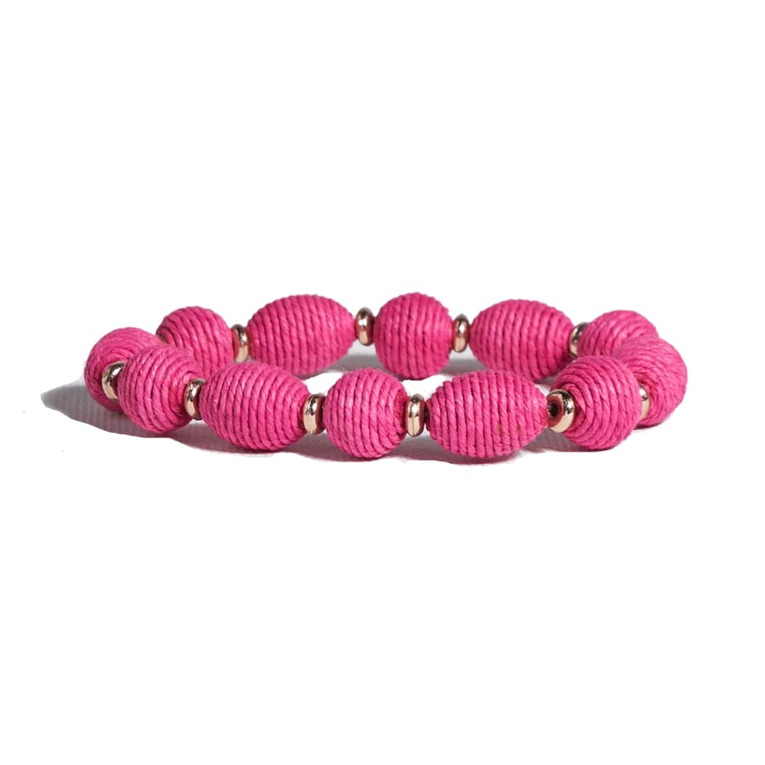 Phoebe Solid Bracelet Hot Pink Bracelet