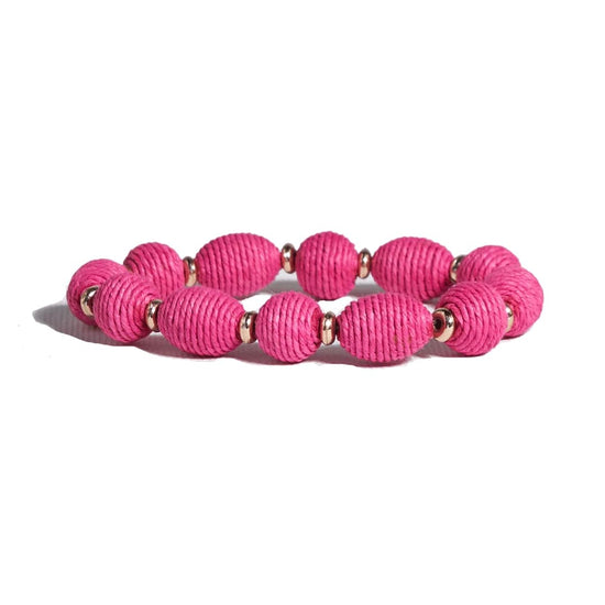 Phoebe Solid Bracelet Hot Pink Bracelet