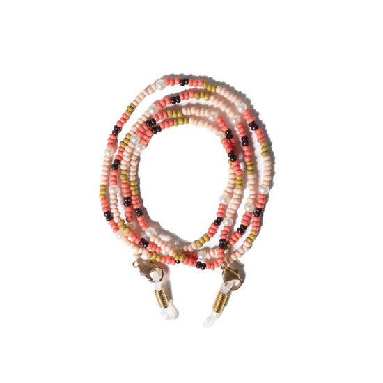 Load image into Gallery viewer, Polly Large Color Blocks With Pearls Beaded Eyeglass Chain Jaipur
