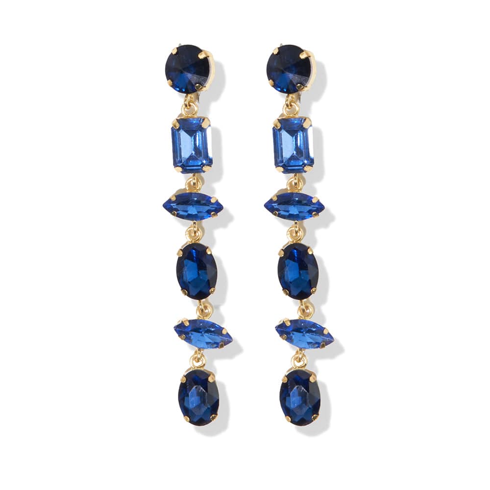 Portia Ombre Dangle Earrings Blue Earrings