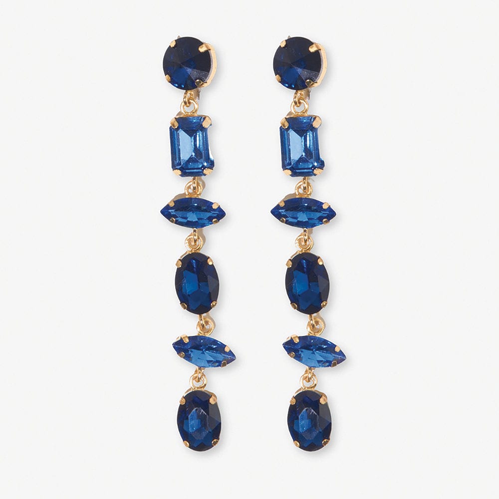 Portia Ombre Dangle Earrings Blue Earrings