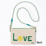 PREORDER - Leila Tennis Seed Bead Clutch With Strap Bag