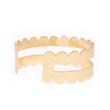 Remi Scalloped Edge Cuff Brass Cuff