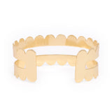 Remi Scalloped Edge Cuff Brass Cuff