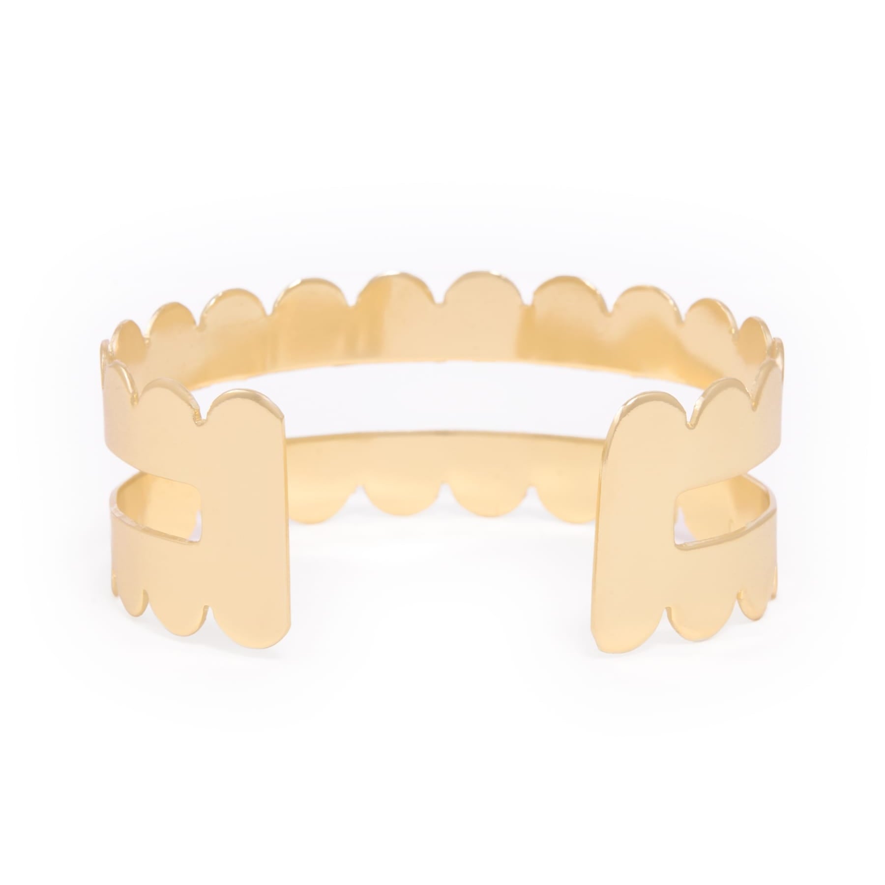 Remi Scalloped Edge Cuff Brass Cuff